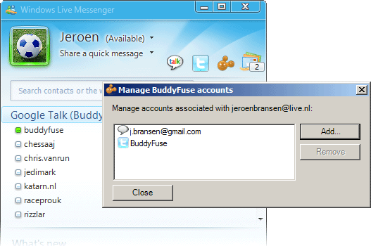 Google Talk e Twitter no Windows Live Messenger Google Talk e Twitter no Windows Live Messenger