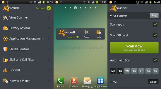 Avast Mobile Security Imagem 2 - 10 antivírus gratuitos para Android