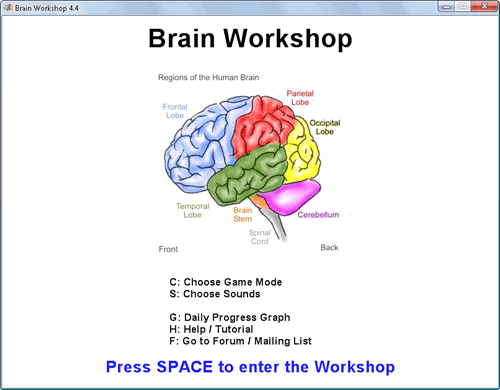 Exercite sua mente com o Brain Workshop