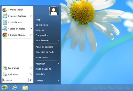 Classic Shell Menu iniciar para o Windows 8