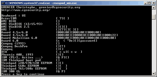Descubra a senha da BIOS com o CmosPwd