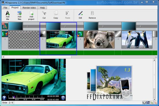 Crie apresentações de fotos em vídeo com o ffDiaporama