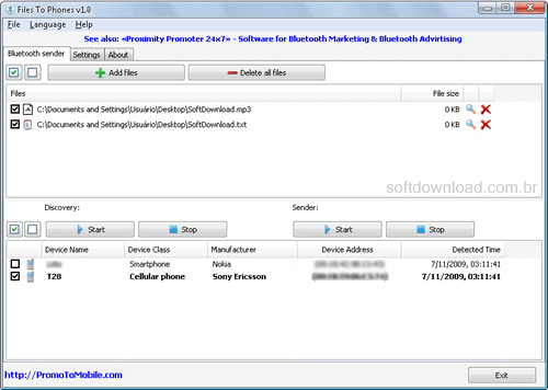 Transfira arquivos para seu telefone via bluetooth com o Files to Phone Transfira arquivos para seu telefone via bluetooth com o Files to Phone