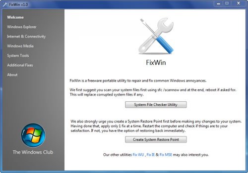Repare mais de 50 erros no Windows 7 e Vista com o FixWin Repare mais de 50 erros no Windows 7 e Vista com o FixWin