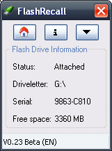 Lembre de remover seu pendrive com o FlashRecall Lembre de remover seu pendrive com o FlashRecall