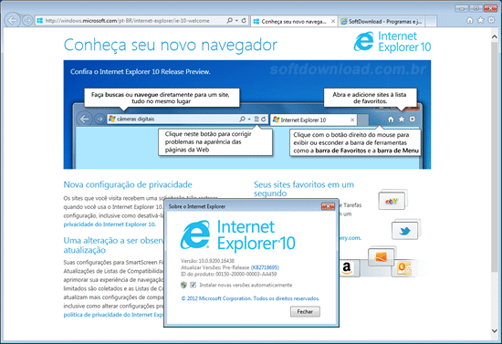 Download do Internet Explorer 10 para Windows 7