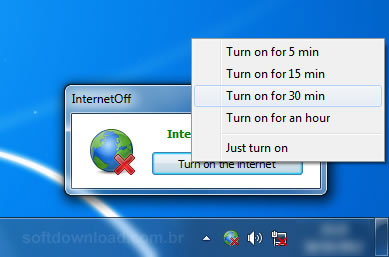 Desative temporariamente a internet de seu PC