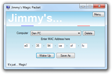 Ligue computadores remotamente com o Jimmy’s Magic Packet Ligue computadores remotamente com o Jimmy’s Magic Packet