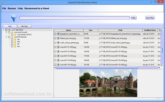 Programa gratuito para recuperar arquivos deletados - Lazersoft Data Recovery
