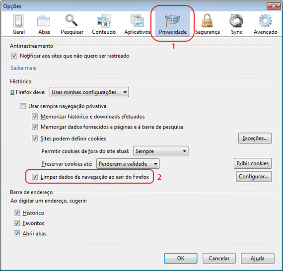 Imagem 2 - Firefox Como limpar o Firefox automaticamente - Imagem 2