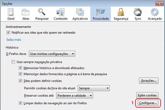 Imagem 3 - Firefox Como limpar o Firefox automaticamente - Imagem 3