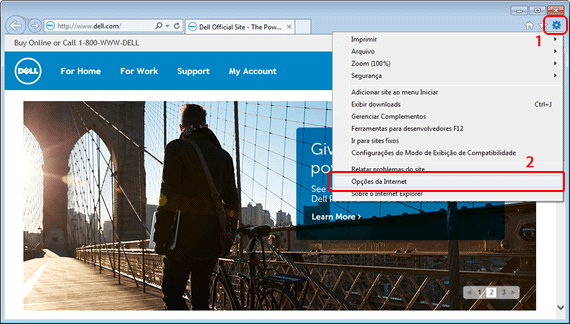 Imagem 1 - Internet Explorer Como limpar o Internet Explorer automaticamente - Imagem 1