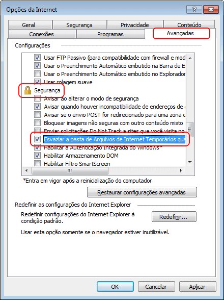 Imagem 5 - Internet Explorer Como limpar o Internet Explorer automaticamente - Imagem 5