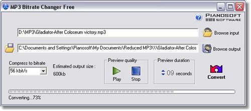 Reduza o tamanho de seus arquivos MP3 com o MP3 Bitrate Changer