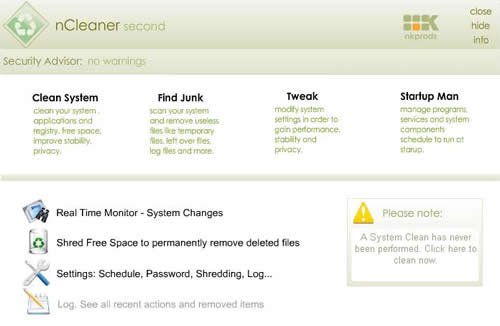 Limpe e otimize o Windows com nCleaner Limpe e otimize o Windows com nCleaner