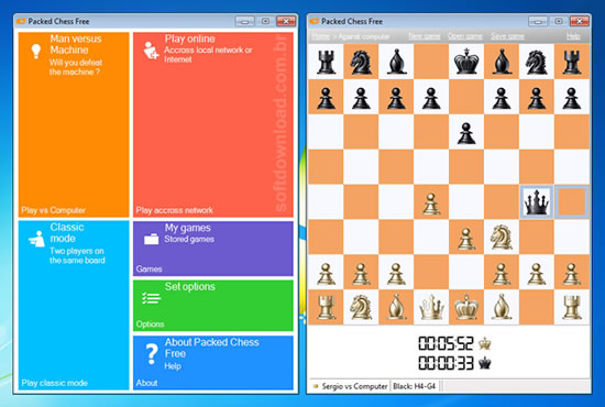 Jogo de xadrez gratuito para Windows