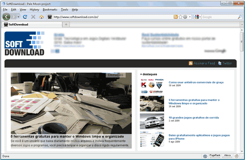 Pale Moon - Firefox otimizado para Windows Pale Moon - Firefox otimizado para Windows