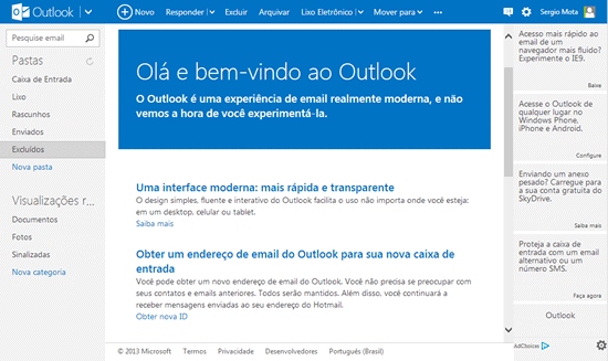 Como recuperar emails deletados do Outlook.com - Imagem 1