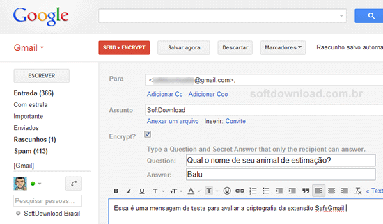 Criptografe os emails do Gmail com o SafeGmail