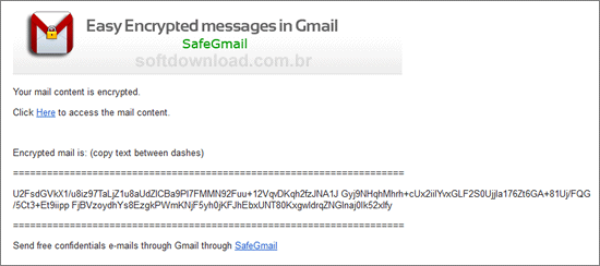 Criptografe as mensagens de email do Gmail