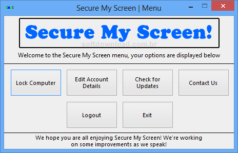 Bloqueie a tela do computador com o Secure My Screen
