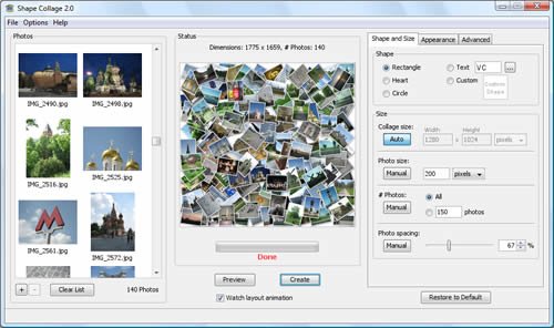 Faça colagem de fotos com o Shape Collage Faça colagem de fotos com o Shape Collage