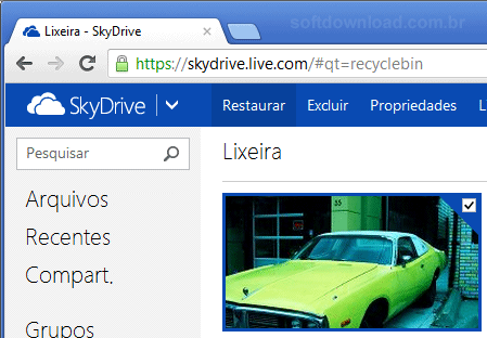 Como recuperar arquivos deletados do SkyDrive - Imagem 2