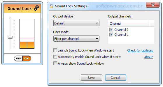 Mantenha o áudio do PC no mesmo nível