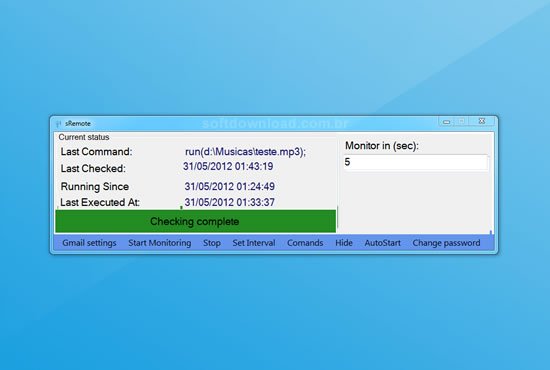 sRemote Controle seu computador remotamente pelo Gmail