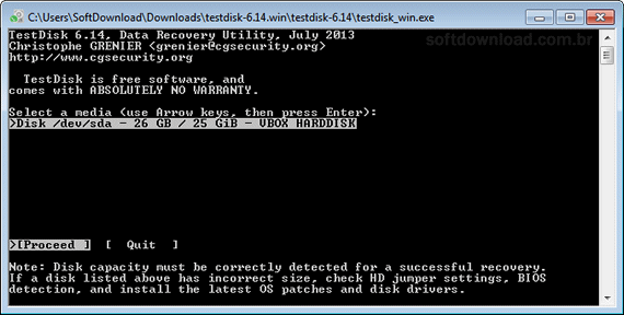 Imagem 2 Como recuperar partições deletadas - Passo 2