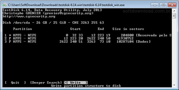 Imagem 9 Como recuperar partições deletadas - Passo 9