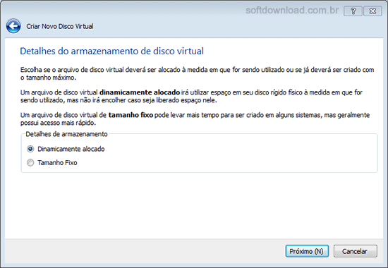 Imagem 6 - Como instalar o Windows 8 no VirtualBox