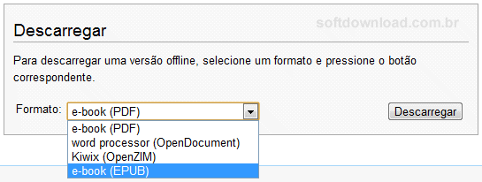 Imagem 7 Como criar ebooks usando os artigos da Wikipédia