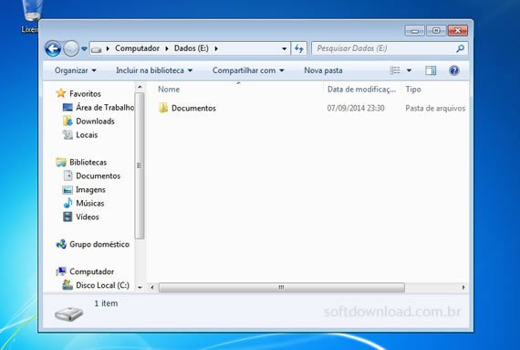 Imagem 1 - Como mover a pasta Documentos do Windows 7 e Windows 8 Como mover a pasta Documentos do Windows 7 e Windows 8 - Passo 1