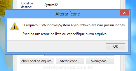 Imagem 5 - Atalhos para o Windows 8 Como personalizar o ícone do atalho - Passo 2