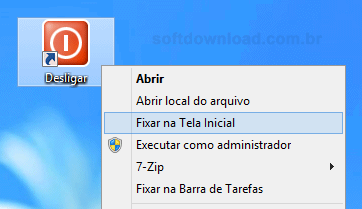 Imagem 7 - Atalhos para o Windows 8 Como fixar o atalho na tela inicial do Windows 8 ou barra de tarefas - Passo 1