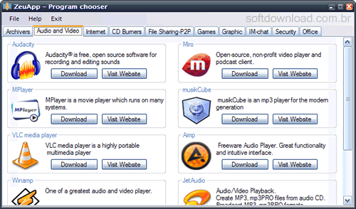 Encontre softwares gratuitos para substituir softwares comerciais com ajuda do ZeuAPP