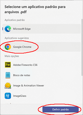 Como definir o Chrome como navegador padrão no Windows 11