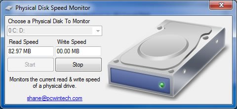 Physical Disk Speed Monitor - Teste a velocidade de seu HD