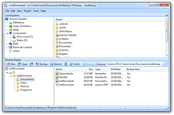 Programa de backup gratuito para Windows - AceBackup