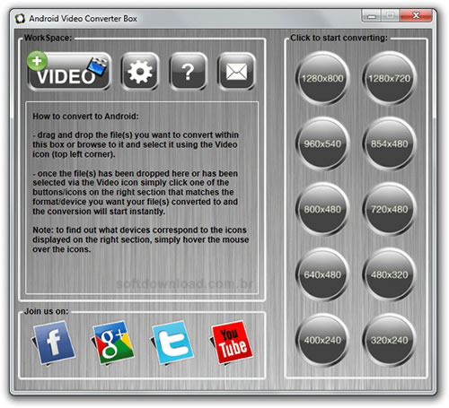 Converta vídeos para Android com o Android Video Converter Box