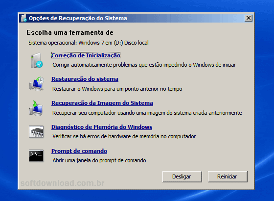 Como criar um disco de reparação do Windows 7
