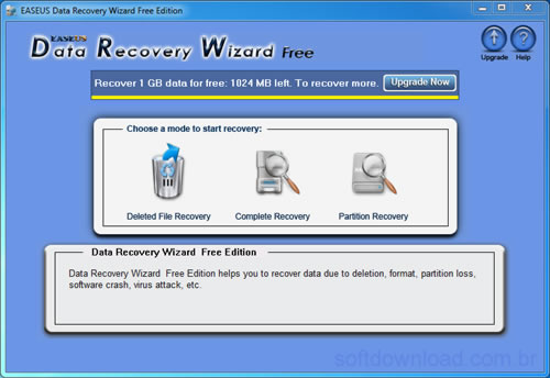 Programa para recuperar arquivos deletados