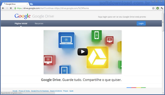 Google Drive - 5GB de espaço de armazenamento gratuito