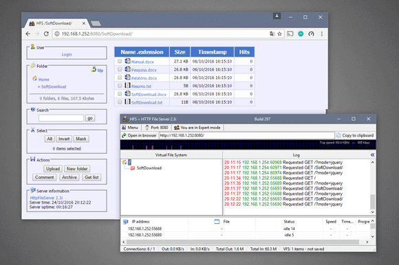 Crie um servidor de arquivos no Windows com o HFS