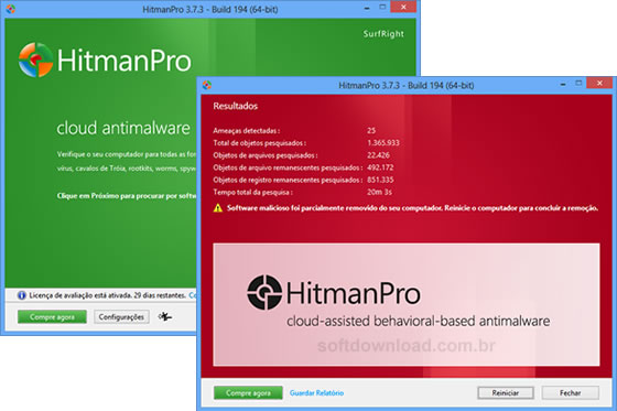 10 programas para remover malwares do Windows - Hitman Pro