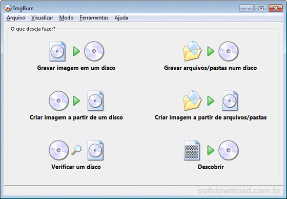 Grave arquivos ISO em CD e DVD com o ImgBurn