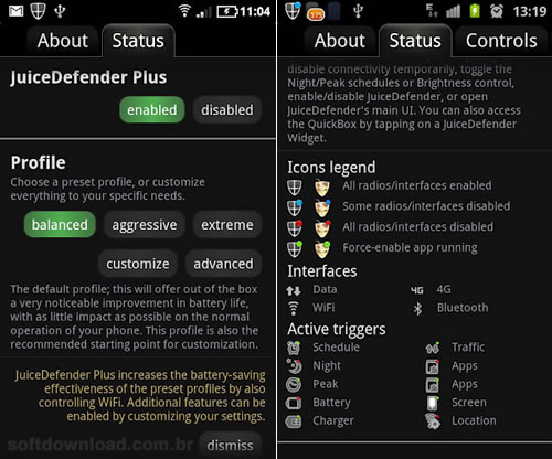 Juice Defender - 5 aplicativos para aumentar a duração da bateria no Android