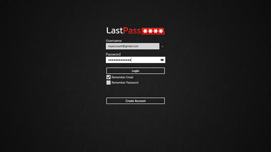 Aplicativo LastPass para Windows 8