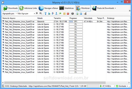 5 programas para baixar arquivos automaticamente no RapidShare - MiPony